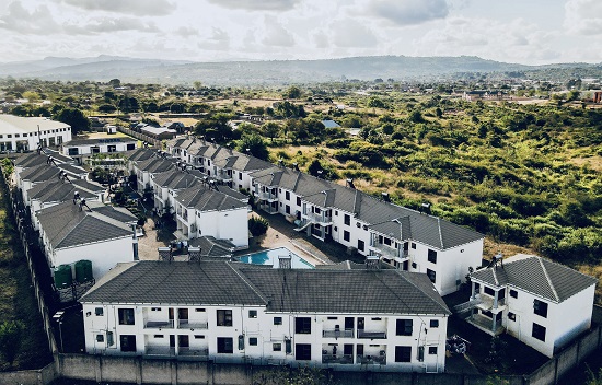 Aerial view of Muthathe Student Village in Thohoyandou
